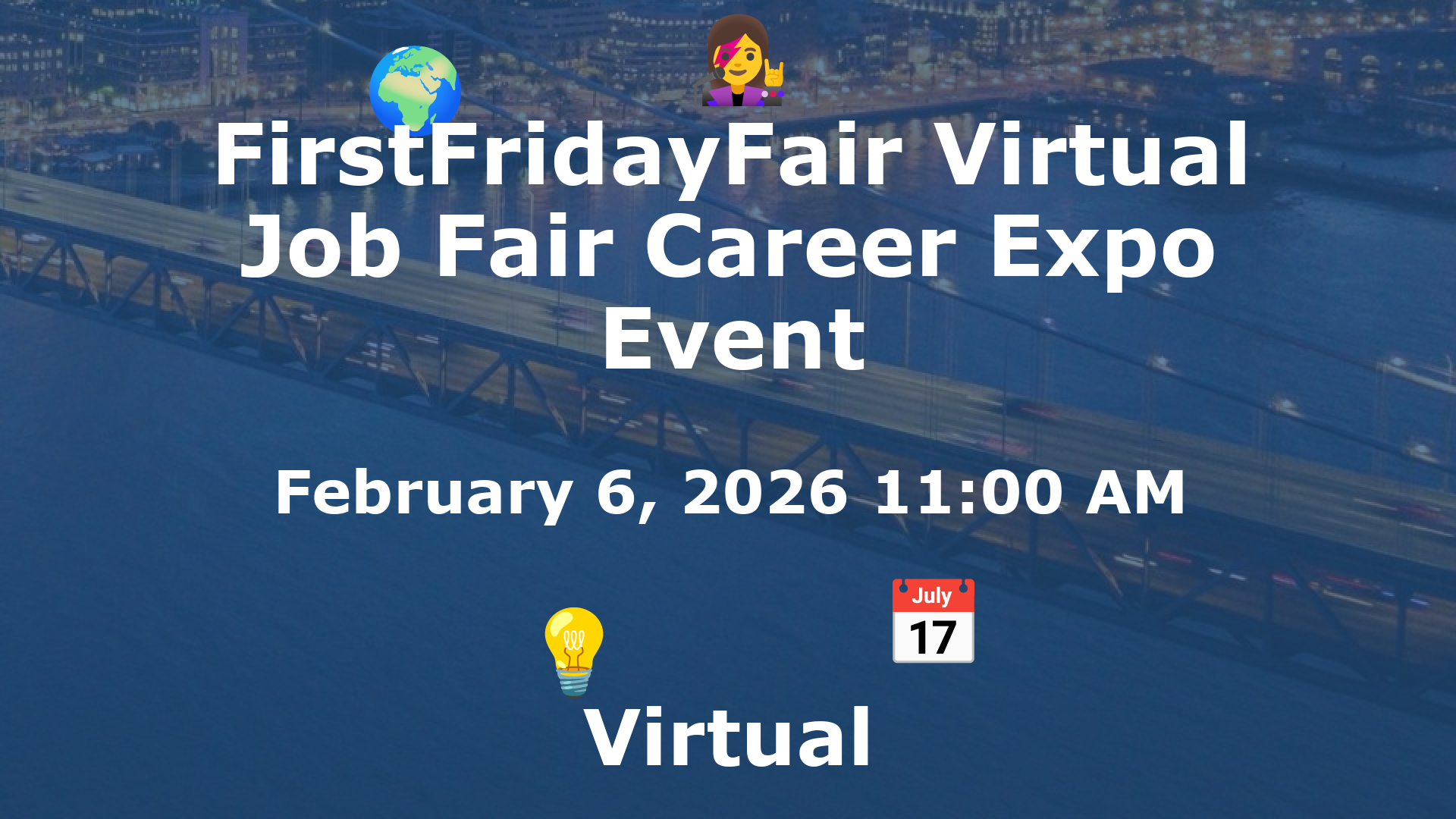 FirstFridayFair Virtual Job Fair Career Expo Event event image